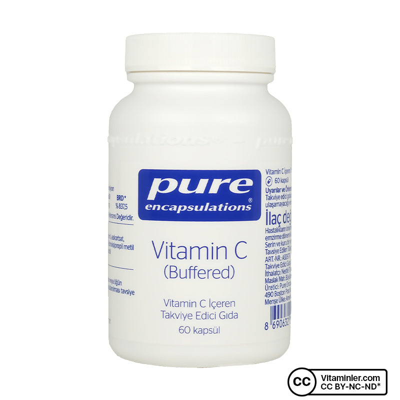 Pure Encapsulations Buffered Vitamin C 60 Capsules