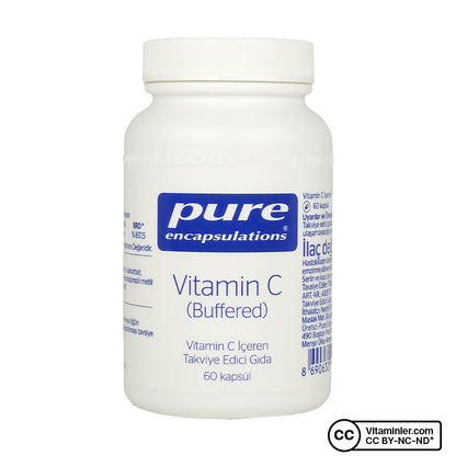 Pure Encapsulations Buffered Vitamin C 60 Capsules