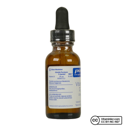 Pure Encapsulations Vitamin D3 Liquid 22.5 mL