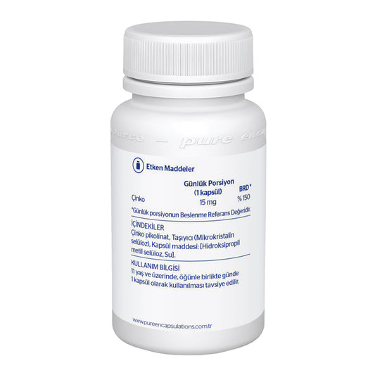 Pure Encapsulations Zinc 15 mg 30 Capsules