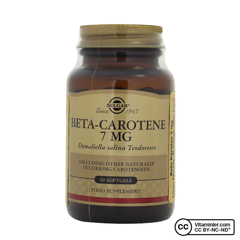 Solgar Beta Carotene 7 mg 60 Capsules