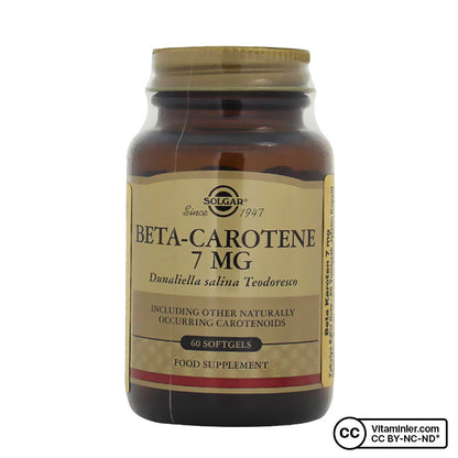 Solgar Beta Carotene 7 mg 60 Capsules