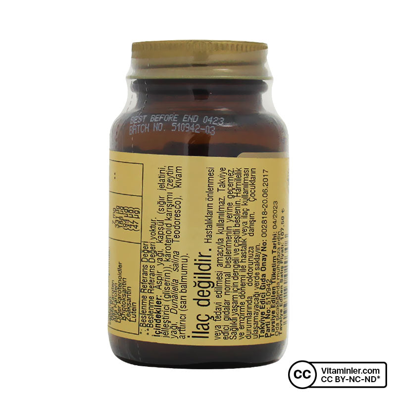 Solgar Beta Carotene 7 mg 60 Capsules
