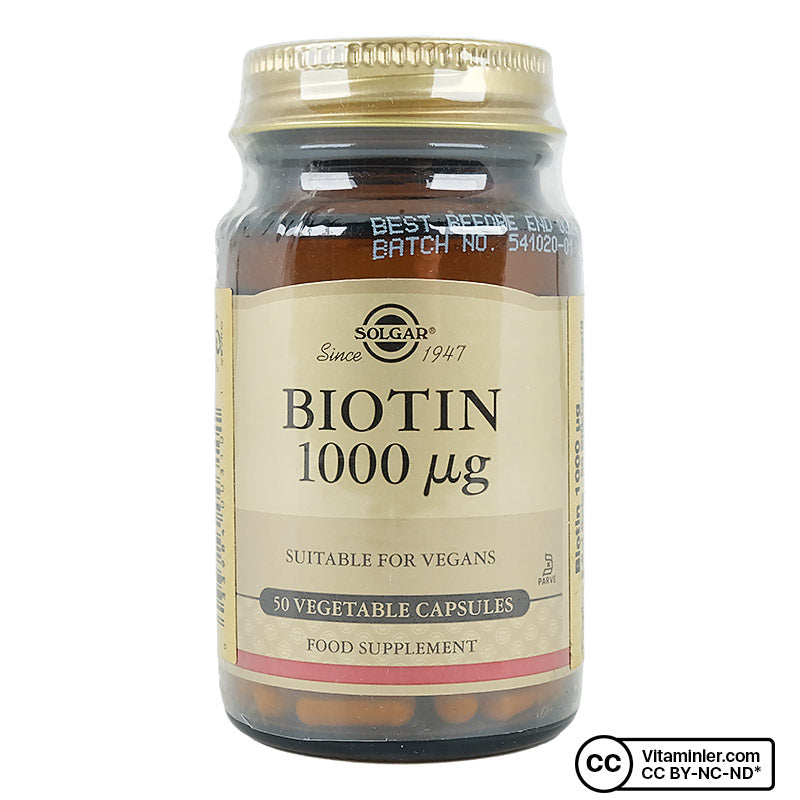 Solgar Biotin 1000 mcg 50 Capsules