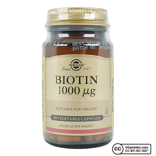 Solgar Biotin 1000 mcg 50 Capsules