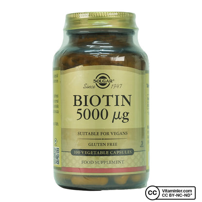 Solgar Biotin 5000 mcg 100 Capsules