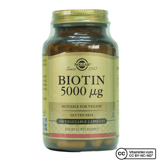 Solgar Biotin 5000 mcg 100 Capsules