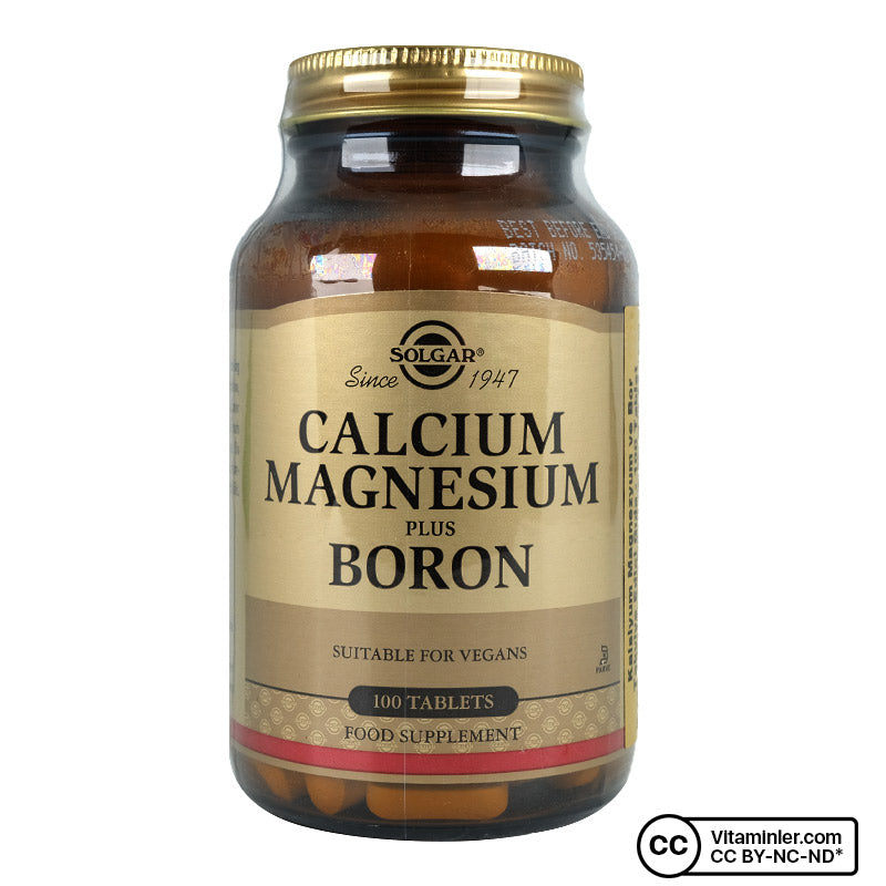 Solgar Calcium Magnesium Plus Boron 100 Tablets