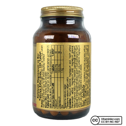 Solgar Calcium Magnesium Plus Boron 100 Tablets