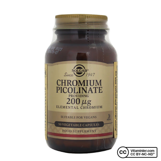 Solgar Chromium Picolinate 200 mcg 90 Capsules