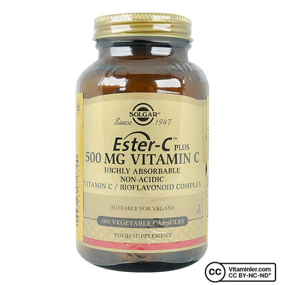 Solgar Ester-C Plus 500 mg 100 Capsules