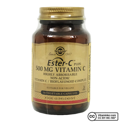 Solgar Ester-C Plus 500 mg 50 Capsules