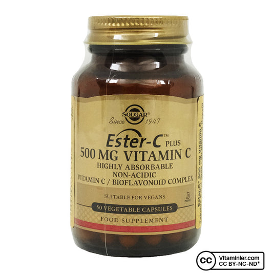 Solgar Ester-C Plus 500 mg 50 Capsules
