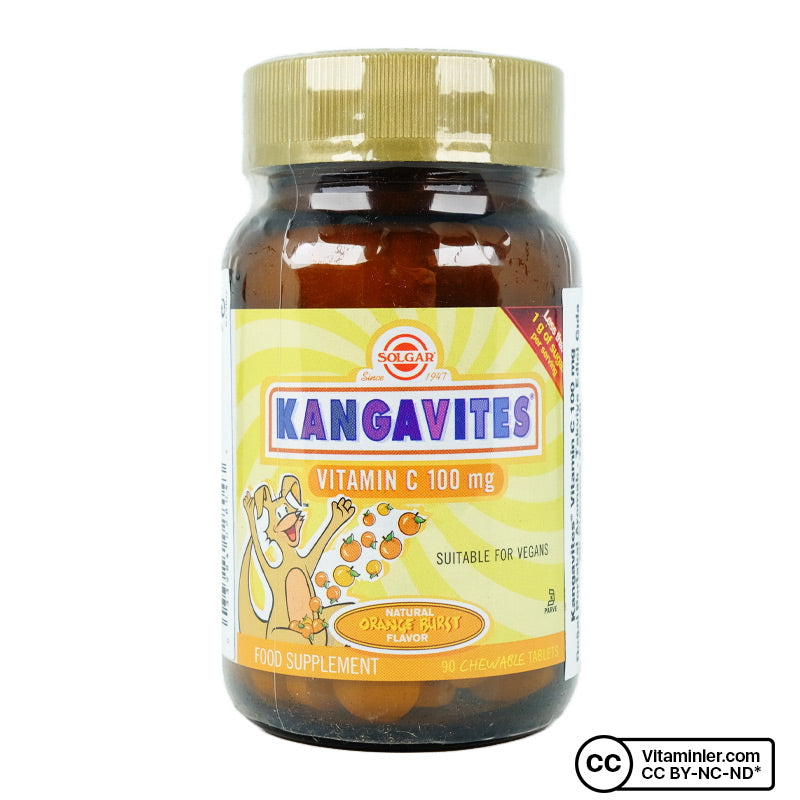 Solgar Kangavites Vitamin C 100 mg 90 Tablets
