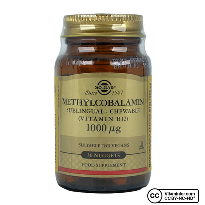 Solgar Methylcobalamin (B12) 1000 mcg 30 Sublingual Tablets