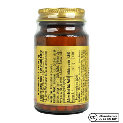 Solgar Vitamin B12 1000 mcg 100 Tablets