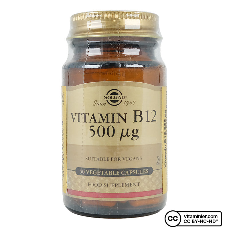 Solgar Vitamin B12 500 mcg 50 Capsules