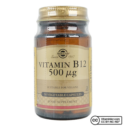 Solgar Vitamin B12 500 mcg 50 Capsules