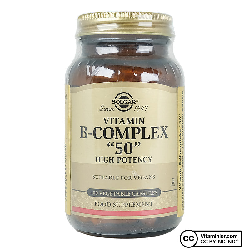 Solgar Vitamin B-Complex 50 100 Capsules