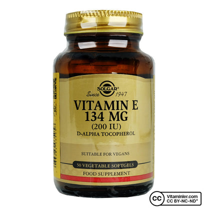 Solgar Vitamin E 200 IU 50 Capsules