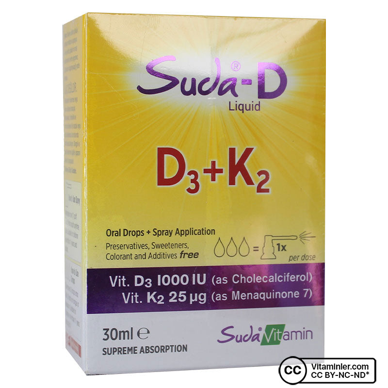 Suda D Vitamin D3 + K2 30 mL Drops