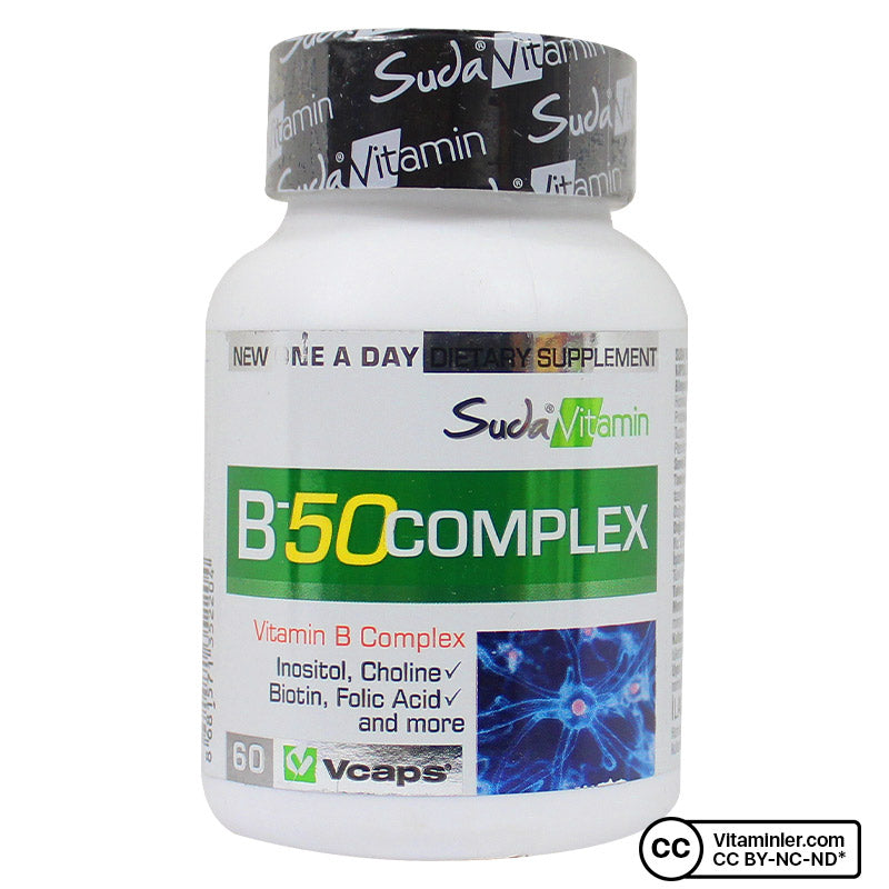Suda Vitamin B 50 Complex 60 Capsules