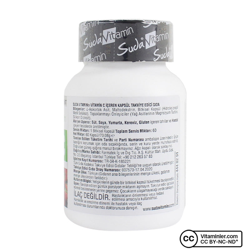 Suda Vitamin C 1000 mg 60 Capsules