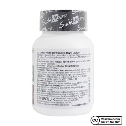 Suda Vitamin C 1000 mg 60 Capsules