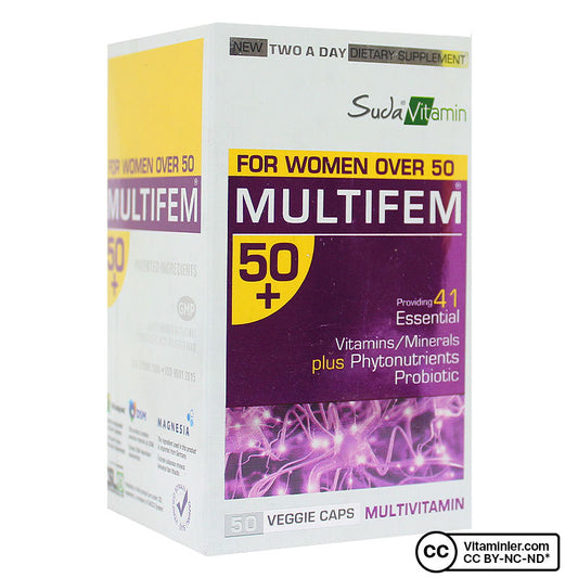 Suda Vitamin Multifem 50+ Multivitamin 50 Capsules
