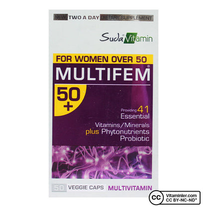 Suda Vitamin Multifem 50+ Multivitamin 50 Capsules