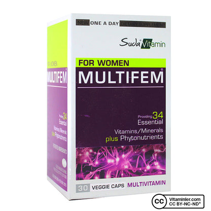 Suda Vitamin Multifem Multivitamin 30 Capsules