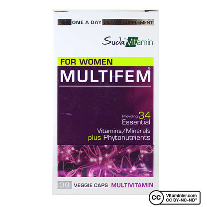 Suda Vitamin Multifem Multivitamin 30 Capsules