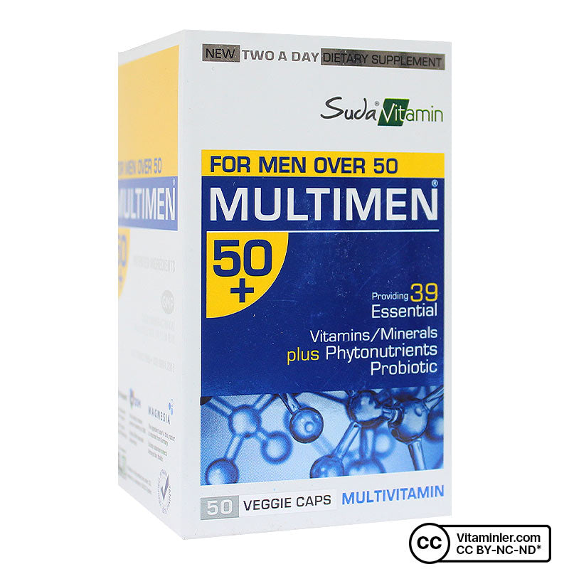 Suda Vitamin Multimen 50+ Multivitamin 50 Capsules
