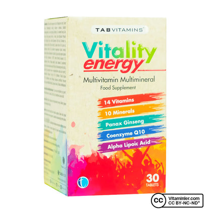 TabVitamins Vitality Energy 30 Tablets