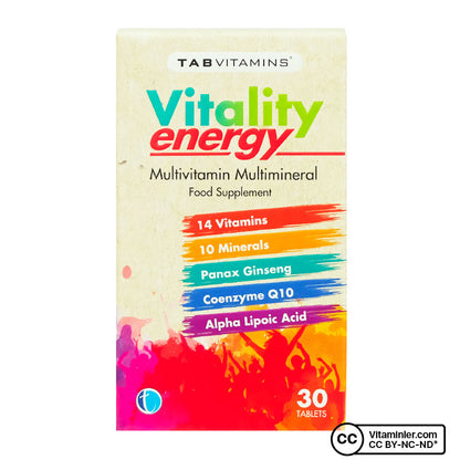 TabVitamins Vitality Energy 30 Tablets