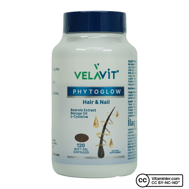 Velavit Phytoglow Hair & Nail 120 Capsules