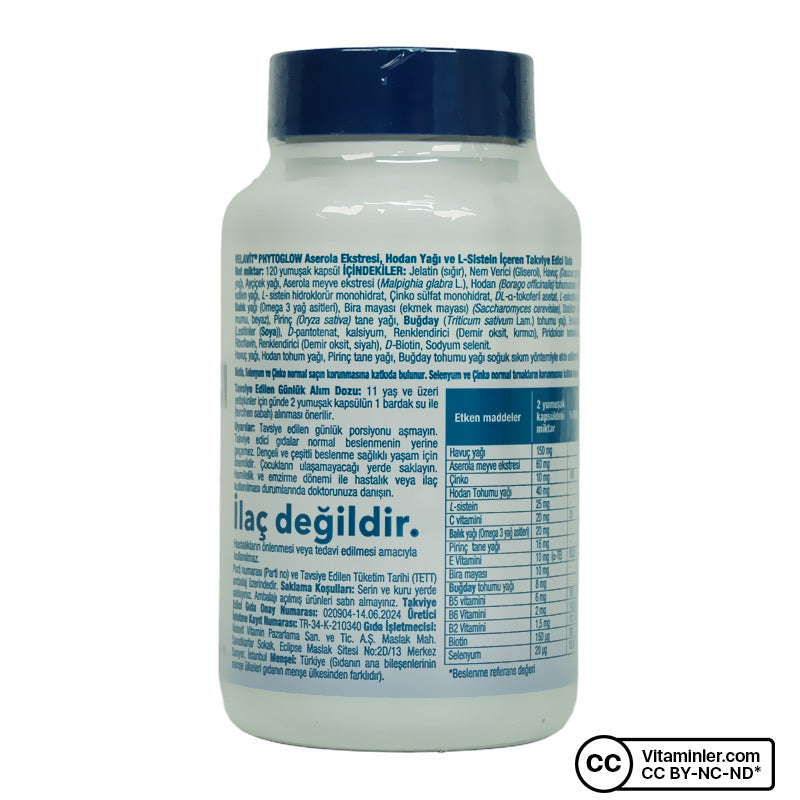 Velavit Phytoglow Hair & Nail 120 Capsules