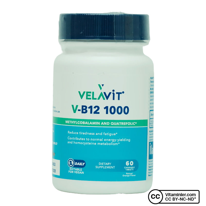 Velavit V-Vitamin B12 1000 mcg 60 Capsules