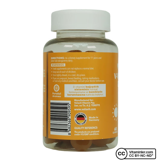 Velavit V-Vitamin D3 Gummy 60 Chewable