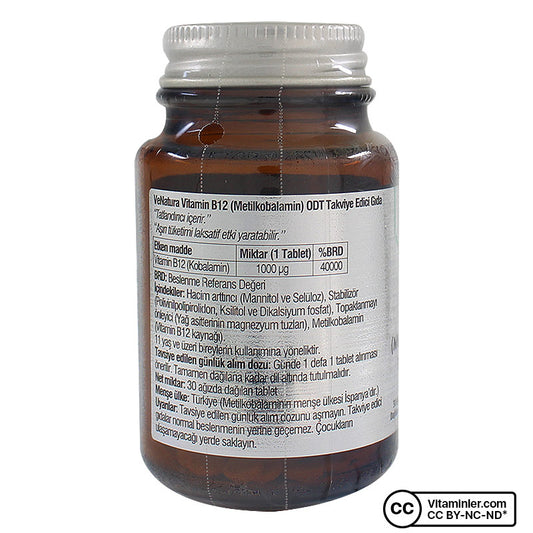Venatura Vitamin B12 Methylcobalamin ODT - 30 Tablets