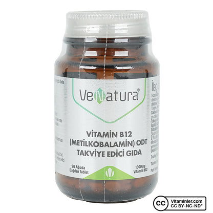 Venatura Vitamin B12 Methylcobalamin ODT - 90 Tablets