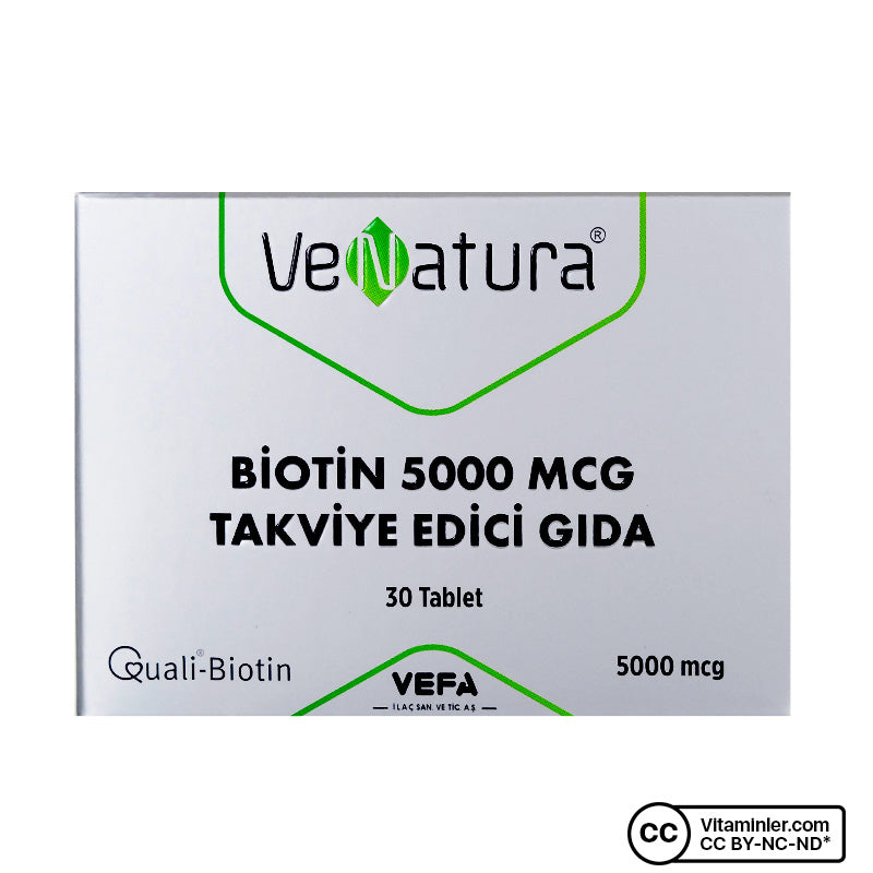 Venatura Biotin 5000 mcg 30 Tablets