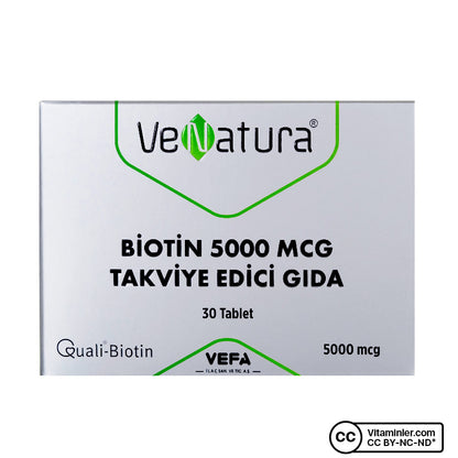 Venatura Biotin 5000 mcg 30 Tablets
