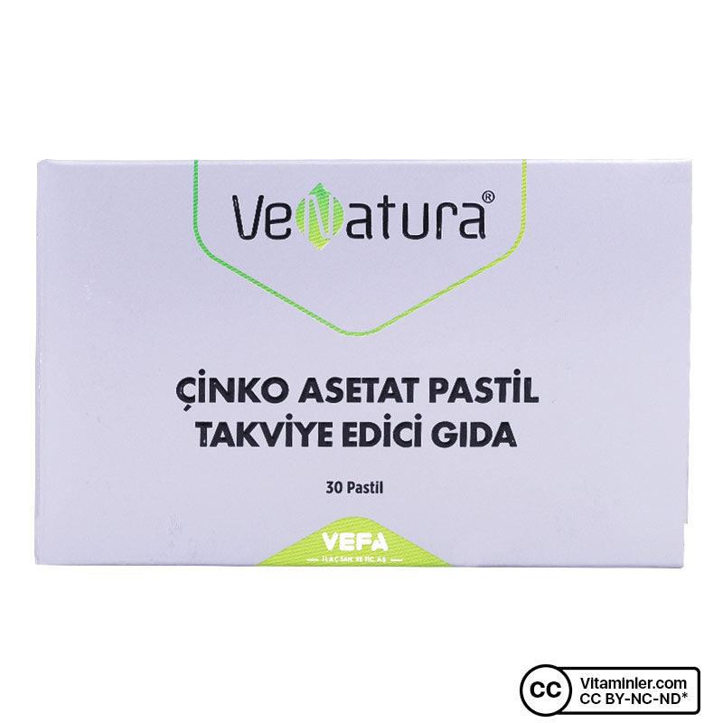 Venatura Zinc Acetate 30 Lozenges