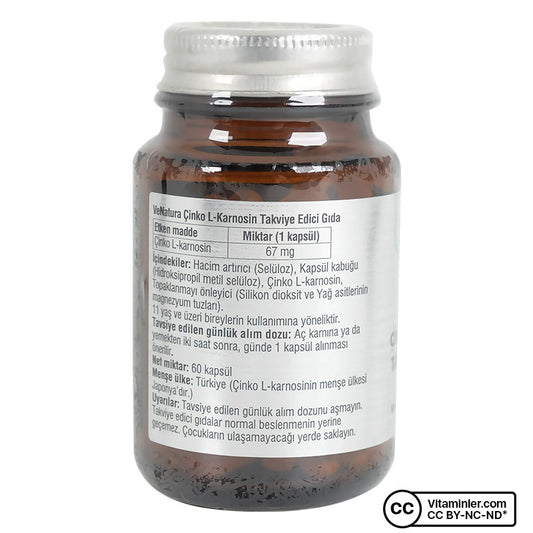Venatura Zinc L-Carnosine 30 Capsules