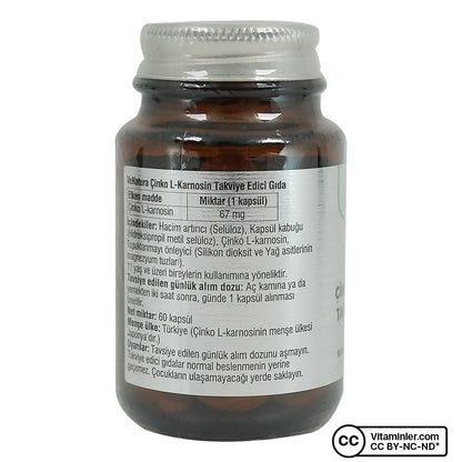 Venatura Zinc L-Carnosine 60 Capsules
