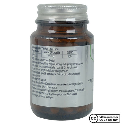 Venatura Zinc Picolinate 15 mg 60 Capsules
