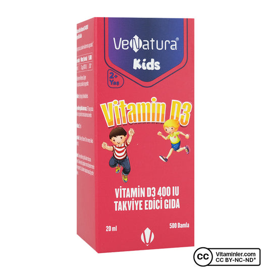 Venatura Kids Vitamin D3 400 IU - 20 mL Drops