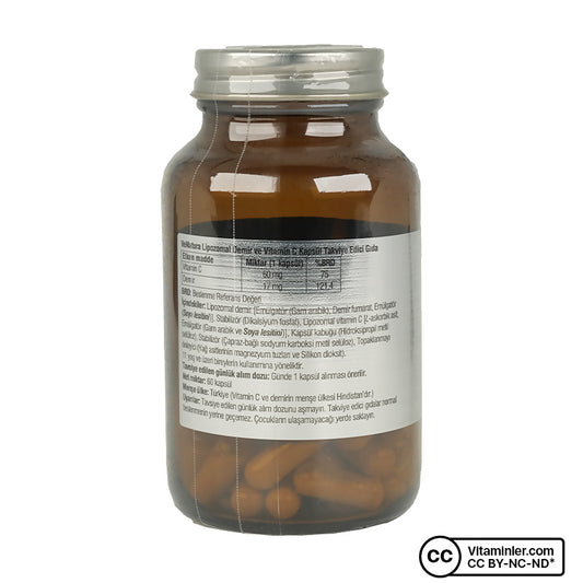 Venatura Liposomal Iron & Vitamin C 60 Capsules