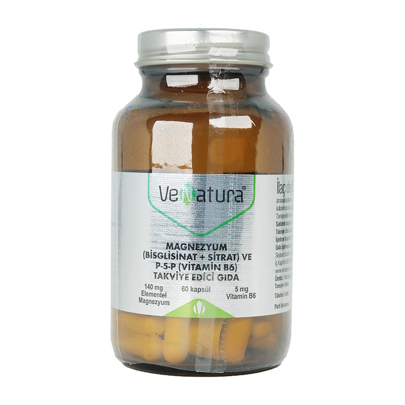 Venatura Magnesium Bisglycinate Citrate & P-5-P (Vitamin B6) 60 Capsules